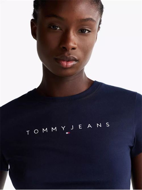 TJW SLIM LINEAR TEE TOMMY JEANS | DW0DW18398/C1G